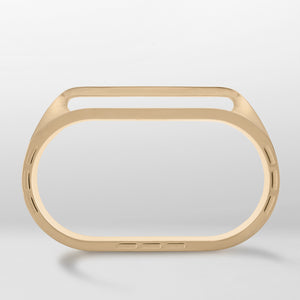 M9 ring 18k gold front view photo sorux paris SoruxParis luxury jewellery  details consciousluxury uniqueness design mclaverok photo francois_fleury silver from responsible mines symbol of singularity doublefinger two finger 